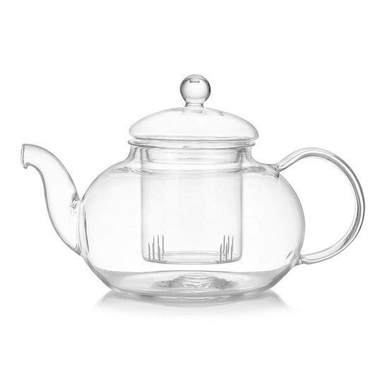 Borosilicate glass tea pot - Lotus essentials